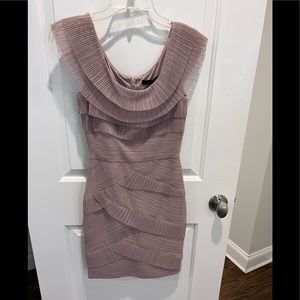 BCBG dress worn once, mauve/grey/purple. Beautifully flattering